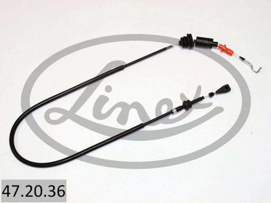 LINEX Gaszug 47.20.36 für VW Transporter IV Bus (70B, 70C, 7DB, 7DK, 70J, 70K, 7DC, 7DJ) 1230mm