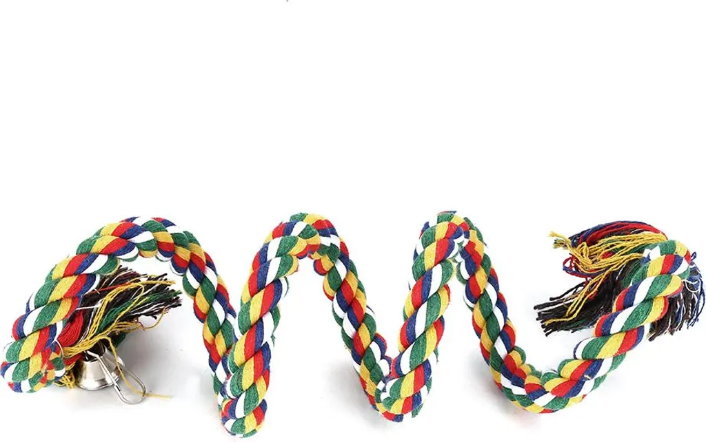 Altalena Pappagallo in Corda Colorata - Gioco Multi-Livello 100cm