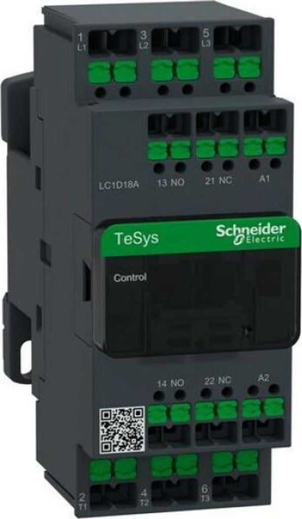 Schneider Electric SCHÜTZ 3P 18A 24V AC SNAPIN (LC1D18AB7)