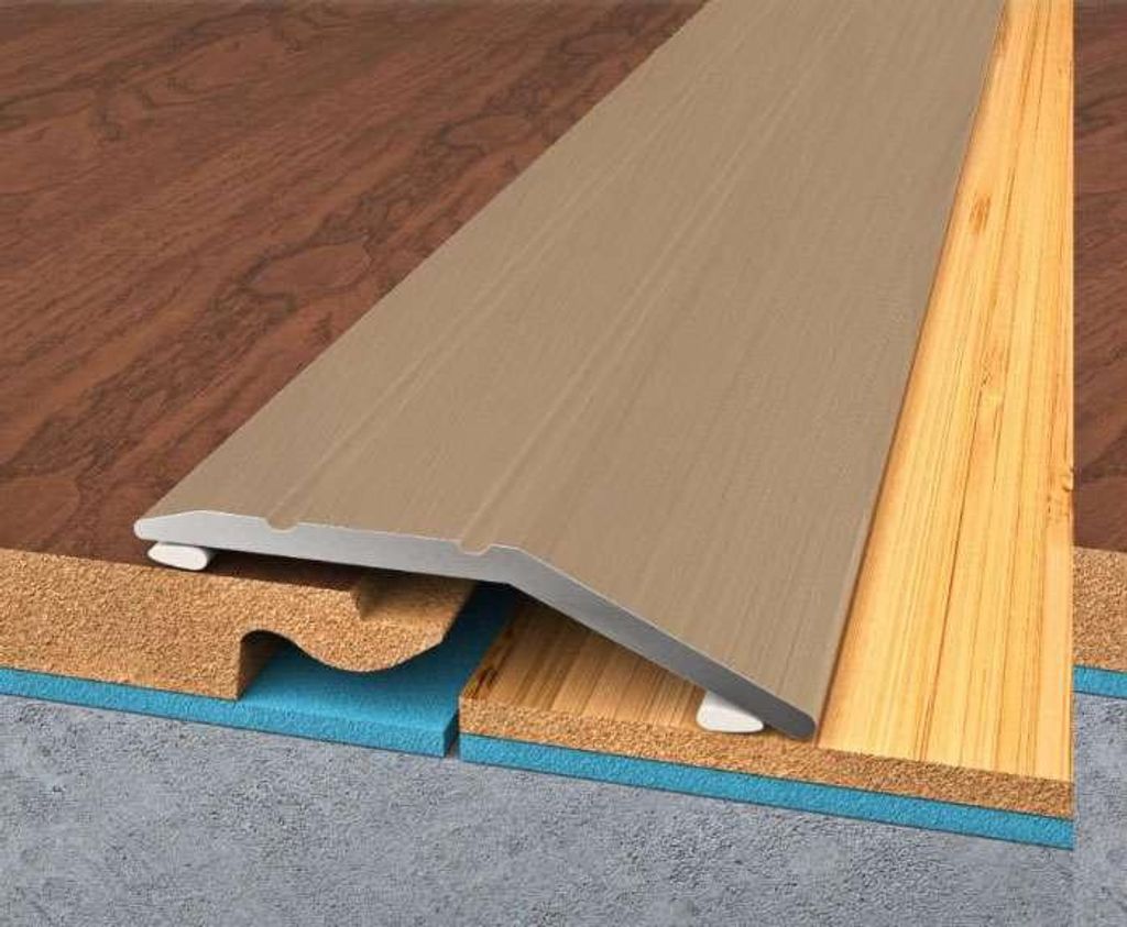 Vyrovnávacia lišta (profil) Bronz - Lišta 2700x42x14 mm Obrázok produktu 