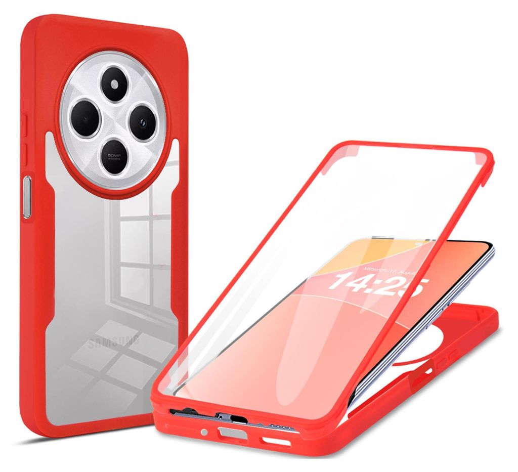 360 Grad Rundum Schutz Handyhülle für Xiaomi Redmi 14C Full Produktbild 