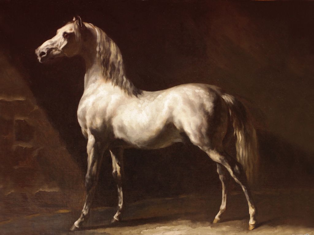 Theodore Géricault Kunstdruck Bild - Araber Schimmel, Vor 1824 (60 x 80 cm)