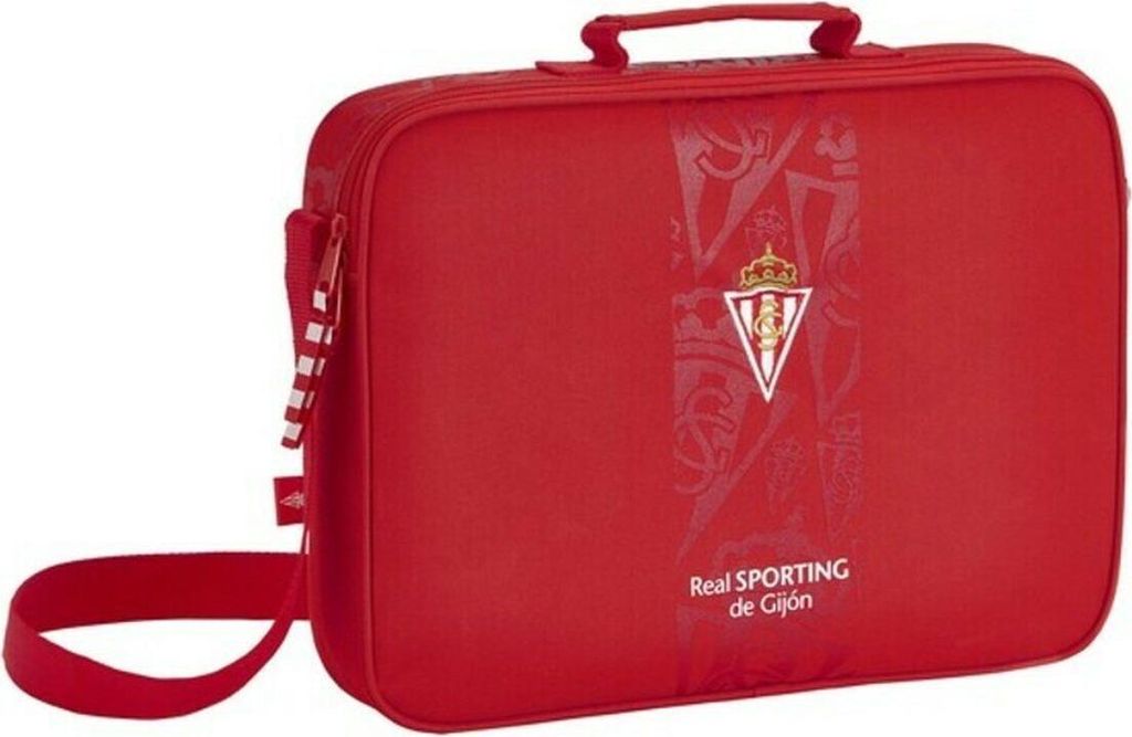 Schultasche Real Sporting de Gijón Rot (38 x 28 x 6 cm)