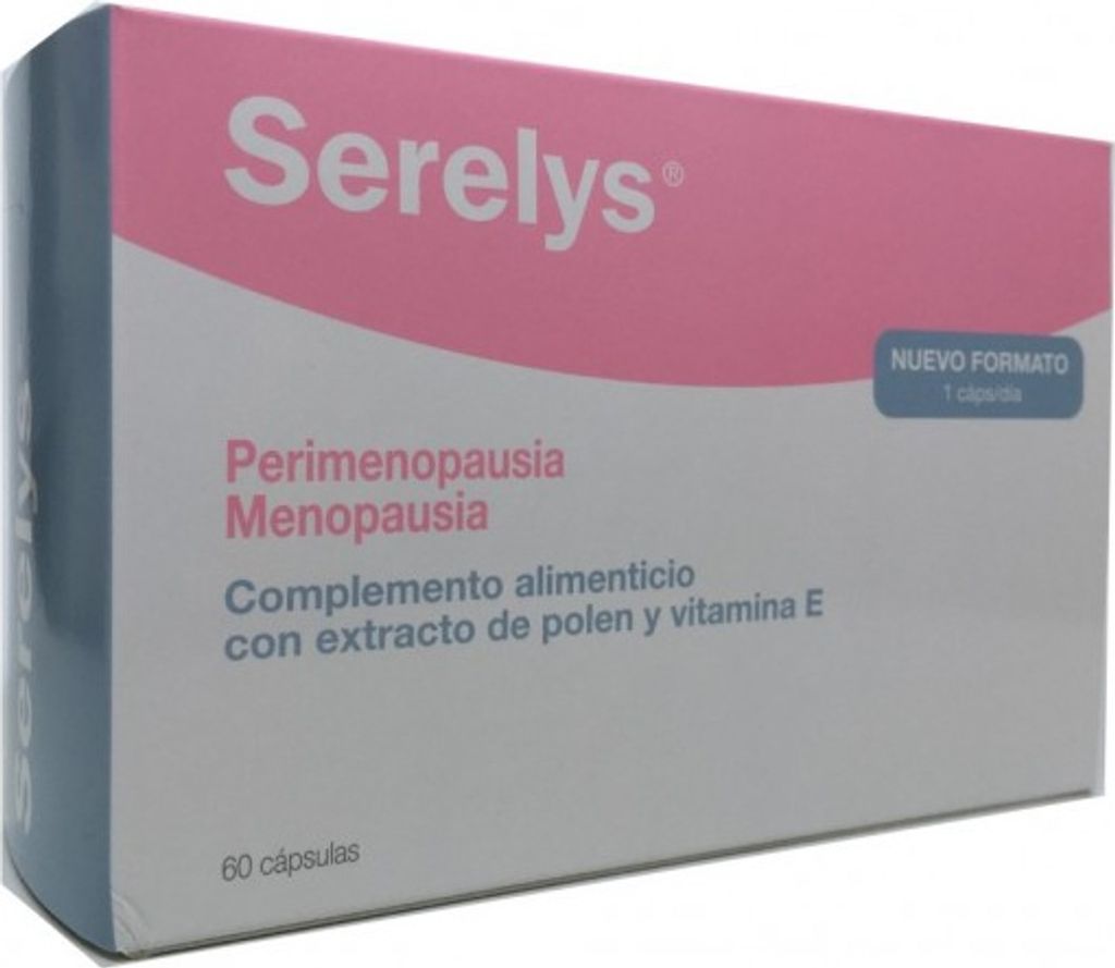 Serelys Perimenopausia Menopause Nahrungsergänzungsmittel Produktbild 