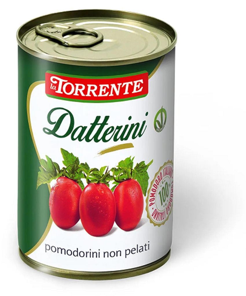 Pomidory Datterini w całości 400 g La Torrente Zdjęcie produktu 