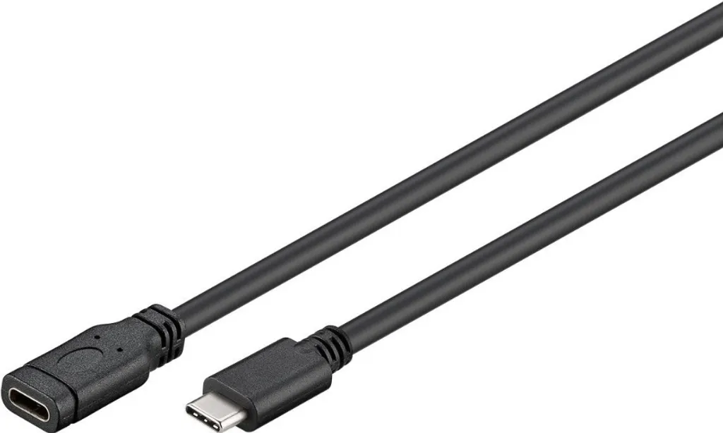 Câble USB-C vers USB-C 1.5m, norme 3.2 Gen 1, Noir, marque Microconnect