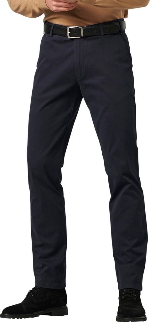 Meyer Baumwollhose p-5 dunkelblau einfarbig Baumwolle
