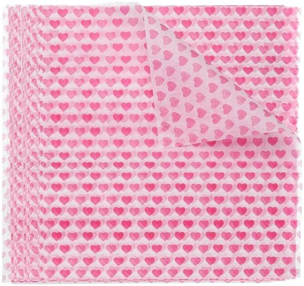 Papier alimentaire rouge, 100 feuilles 25x21cm ingraissable rouge