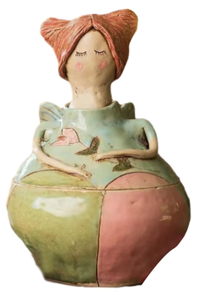 Schmuckkästchen in Feenform für Damen, handbemalt, dekorative Aufbewahrungsbox für Ringe, Halsketten und kleine Schmuckstücke.