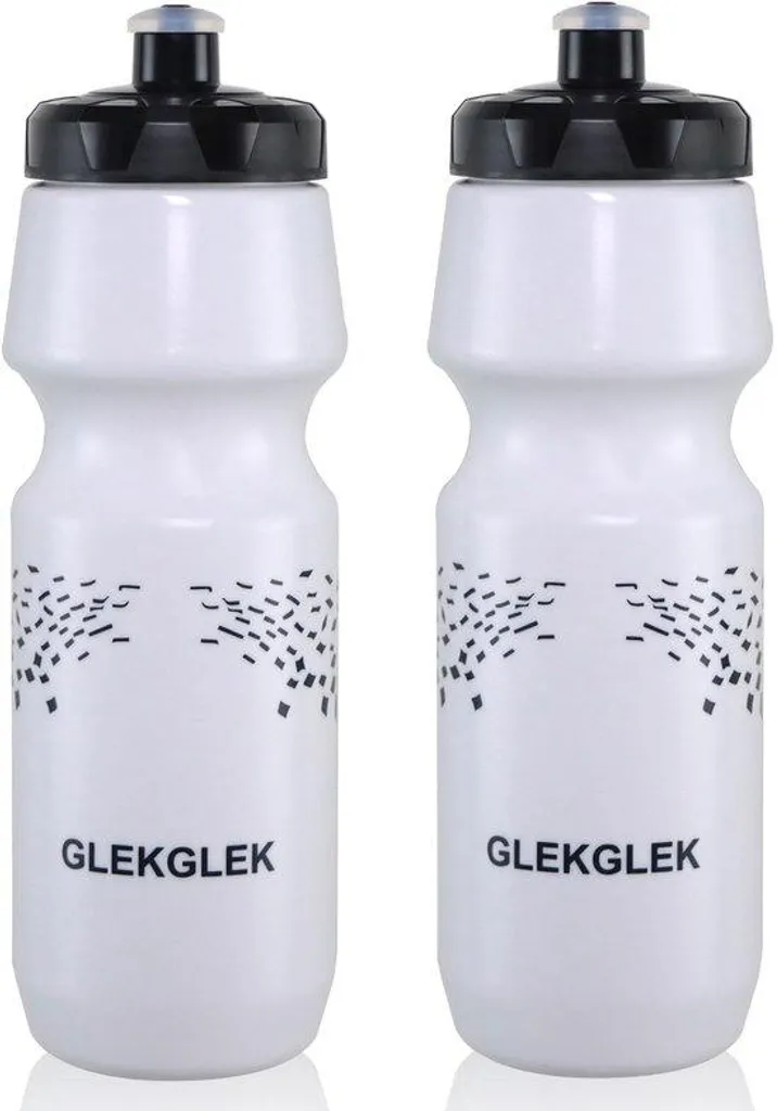 Bidon vélo 750 ml blanc ultra léger sans BPA lot de 2 grand format