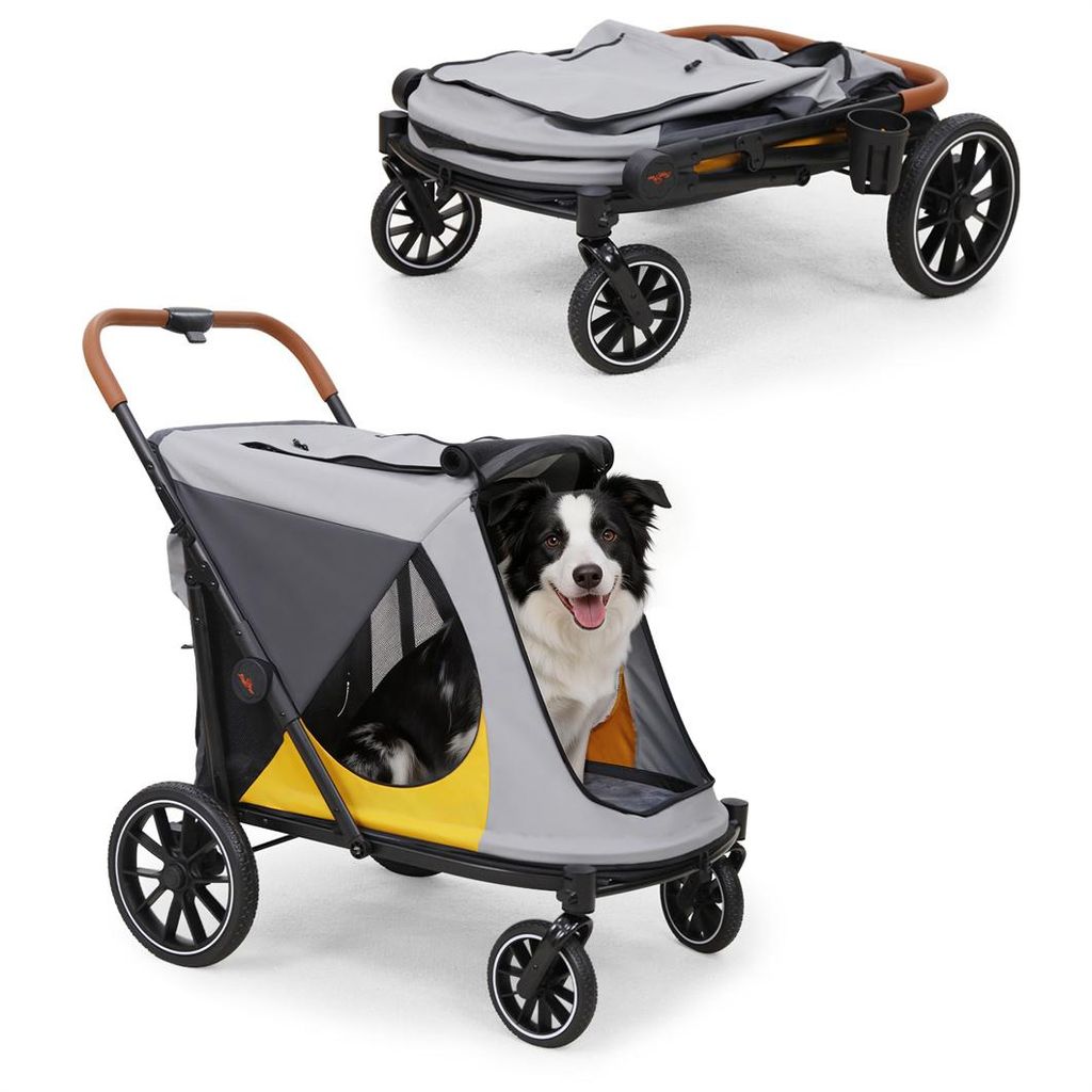 WISFOR, passeggino pieghevole per cani, carrello per cani, Immagine del prodotto 