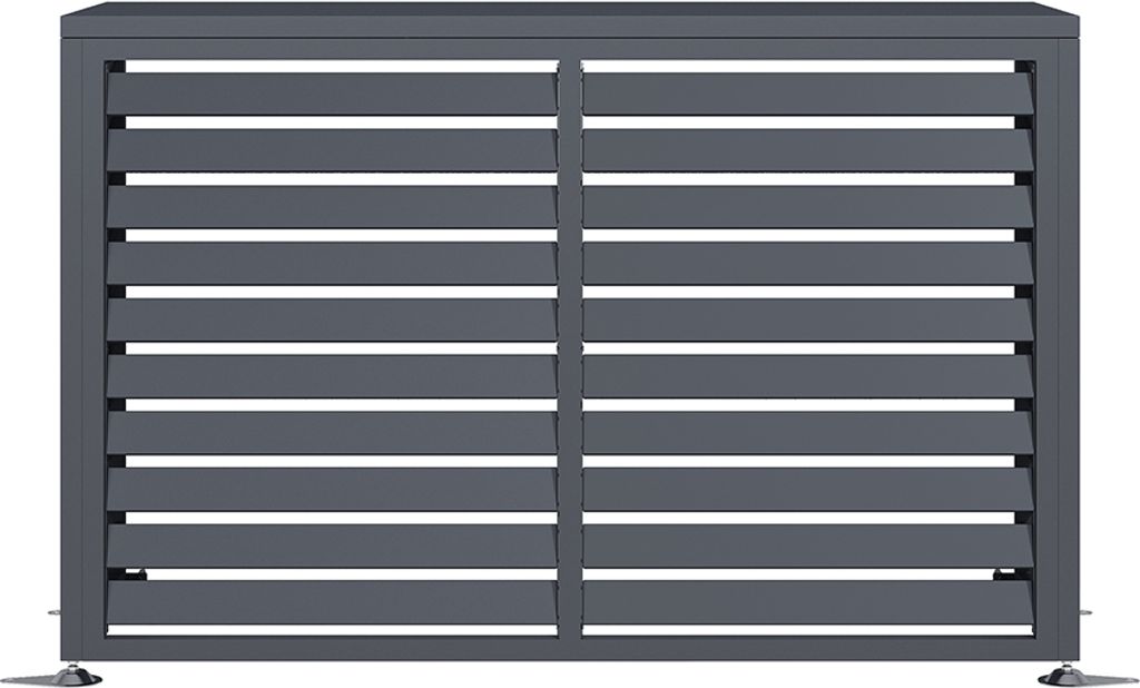 Westmann Abdeckung Klimaanlage Boxa S - 100x56x97 Cm, Verzinkter Stahl, Anthrazit