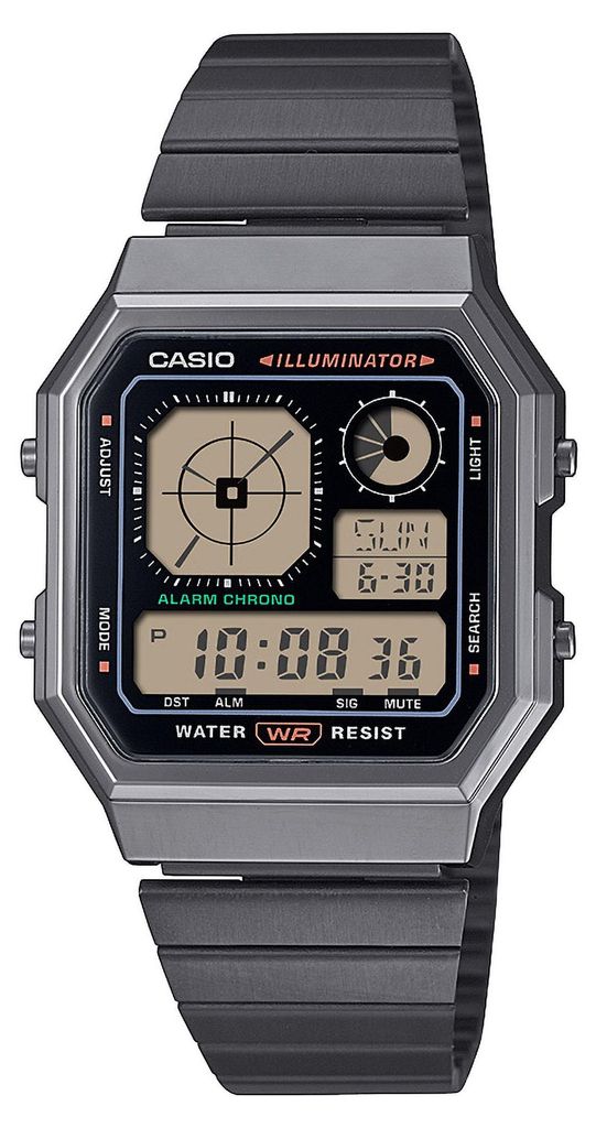 Casio Herren Armbanduhr A130WEGG-1AEF digital schwarz Produktbild 