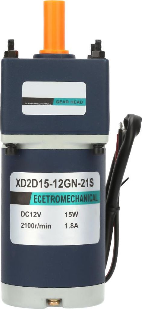 DC24V 15W XD2D15-24GN-32S Permanentmagnet-Gleichstrom-Untersetzungsgetriebemotor, Drehzahl einstellbar (180 U/min)
