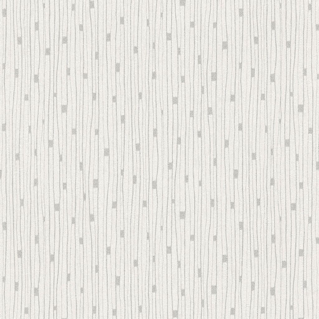 Profhome 388221-GU Streifen Tapete Design glitzernd creme grau silber 5,33 m2