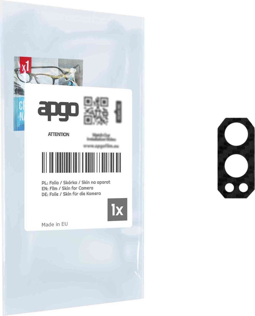 apgo Objektivschutz-Folie, Kameraschutz kompatibel mit Blackview BV9300, Carbon-Imitation, Rückseite Schutzfolie für Kamera-Insel, Hinten Folie, ...
