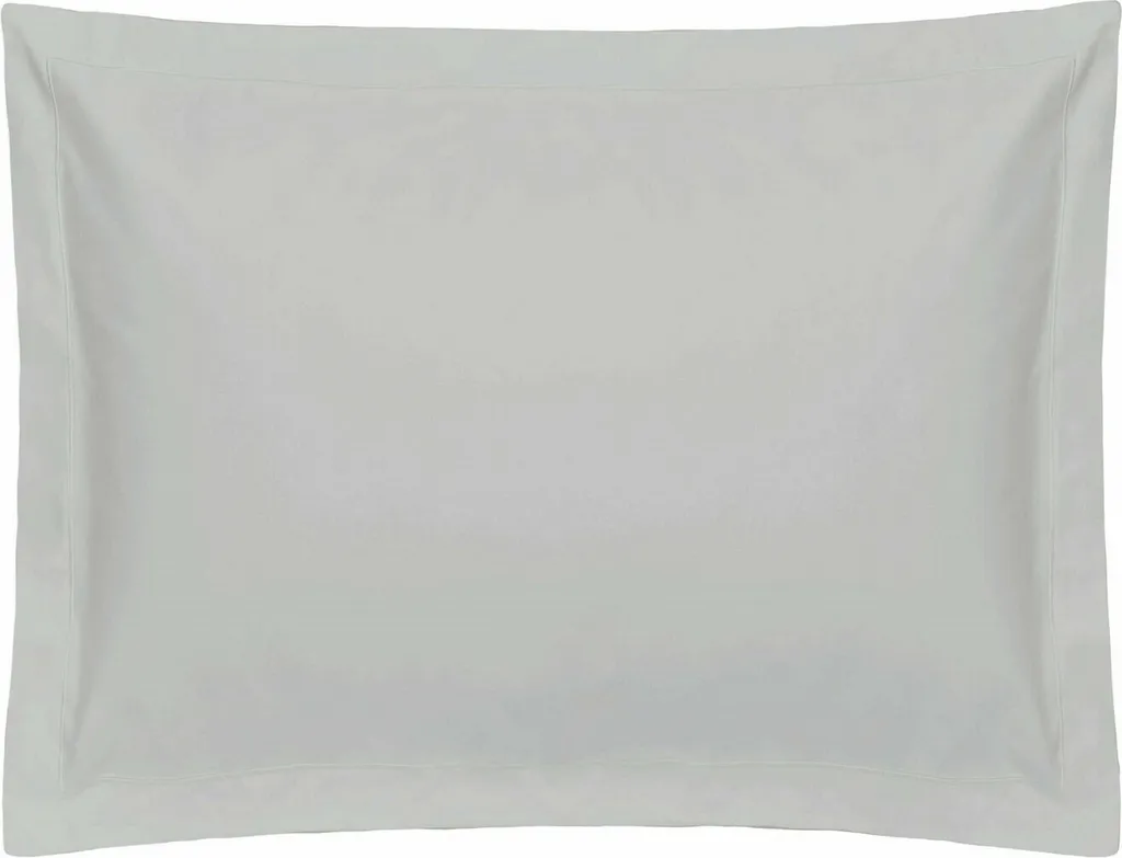 Taie d'oreiller Belledorm Oxford 1000 fils satin de coton BM126 Platine
