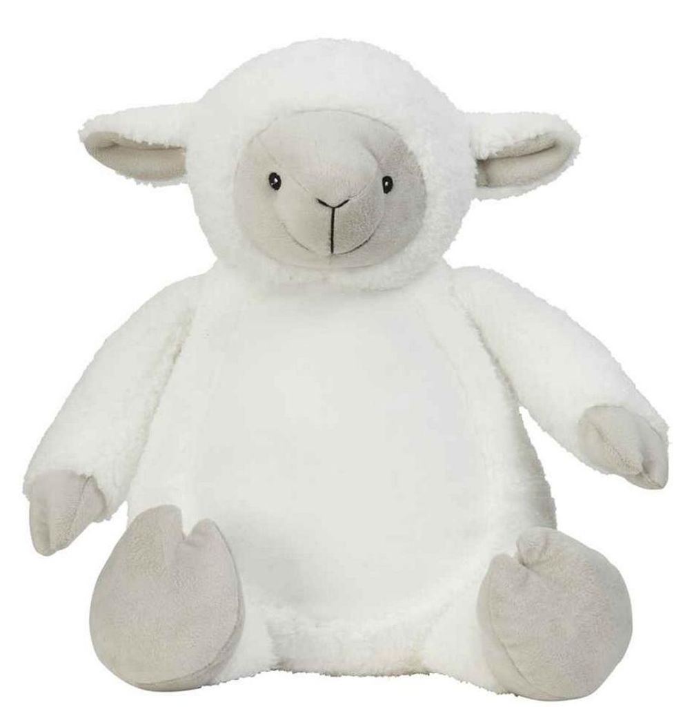 Mumbles - "Printme" Lamm Plüsch-Spielzeug LT4567 (30 cm) (Cremefarbe)
