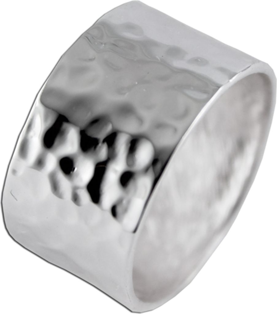 Damenring Sterling Silber 925 Hammerschlag Optik 19