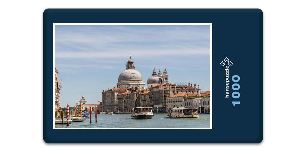 hansepuzzle 16134 - Venedig Puzzle, 1000 Teile, Orte, 60,0 x 46,0cm mit hochwertiger Aufbewahrung, Kartonbox und wiederverschließbarem Beutel