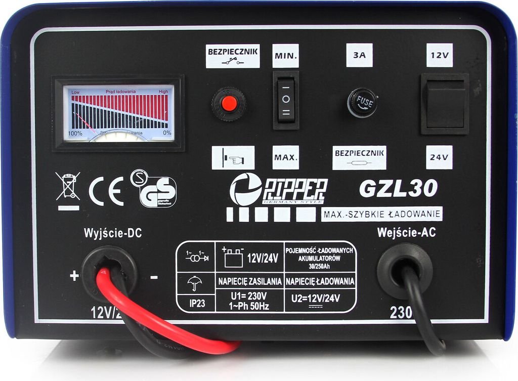MAR-POL Nabíječka autobaterií 12/24V GZL-30 M82506 Obrázek produktu 11
