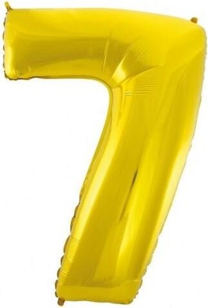 Folienballon B&C Nummer 7 Gold 92cm (Party - Ballons)