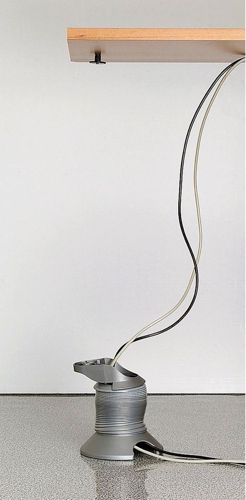 CAMAR Kabelkanal Prisma, Bodenplatten ø 150 mm Spiral ø 90 mm, Kunststoff silber