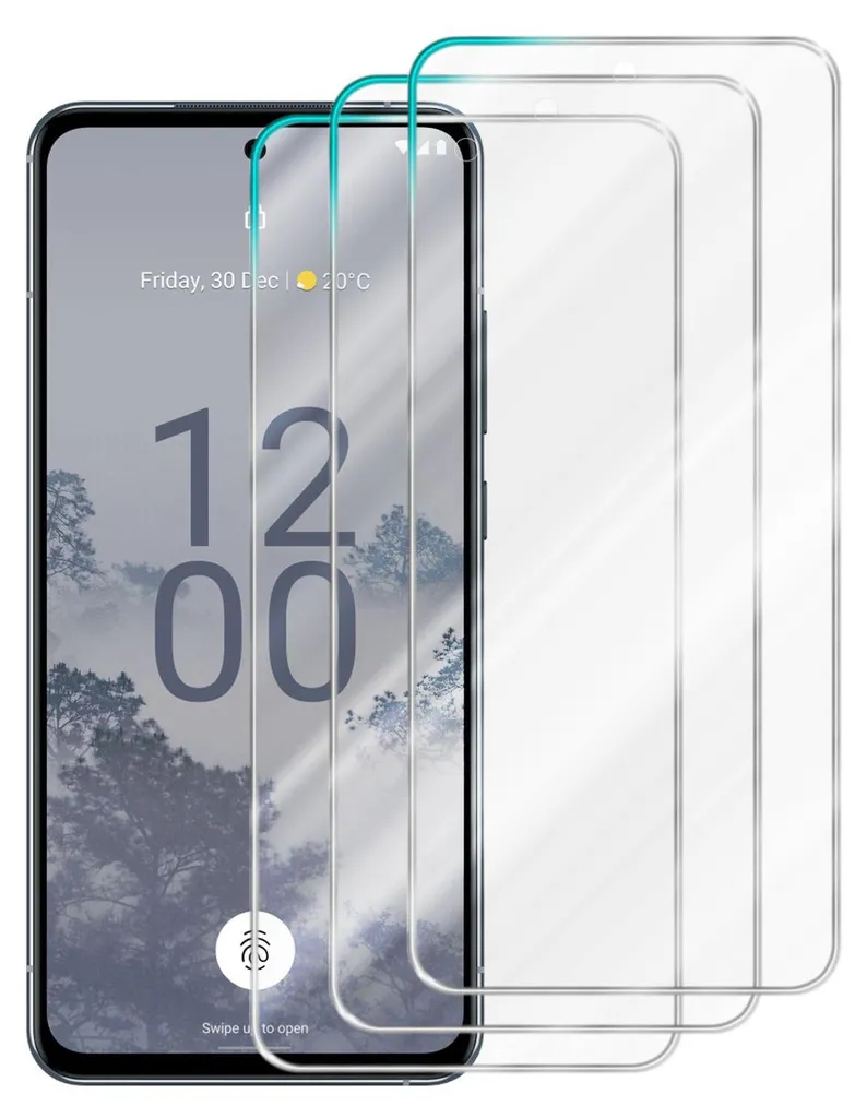 Cadorabo 3x Vetro Temperato Nokia X30 5G - Pellicola Schermo 9H