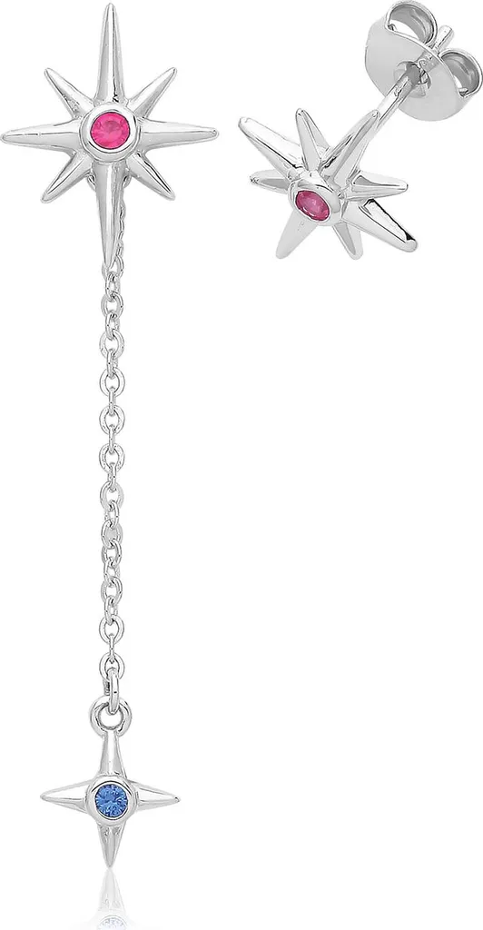 Boucles d'Oreilles Argent 925 Rhodié et Zirconium TRS33421 - 12x9mm