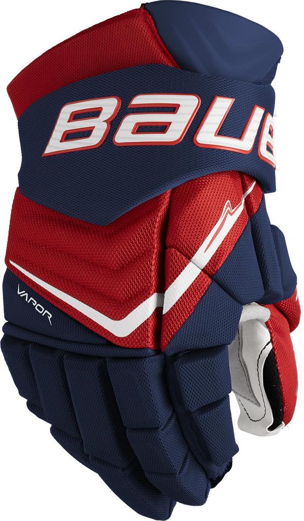 BAUER Vapor Flylite Handschuhe Junior, Größe:11 Zoll, Farbe:navy/rot/weiss