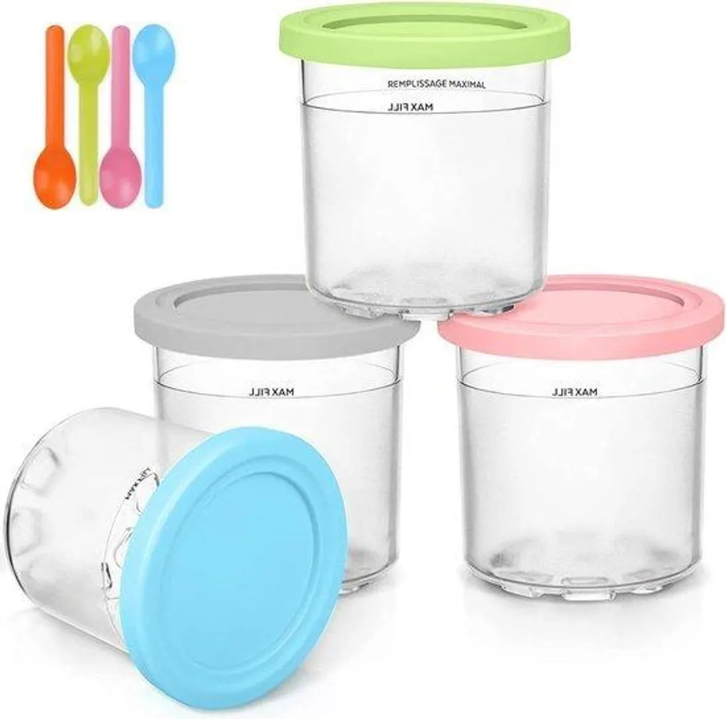 Bacs à Glace sans BPA pour NC300, Pots Hermétiques et Réutilisables