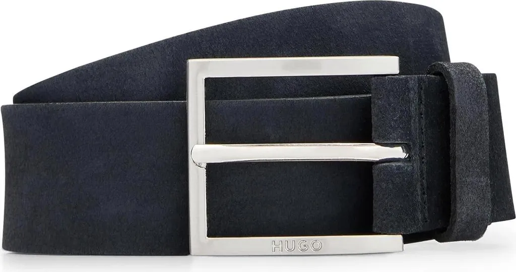 Cintura HUGO Mirto_Sz35 Pelle Scamosciata 10251794 01 - Qualità Premium