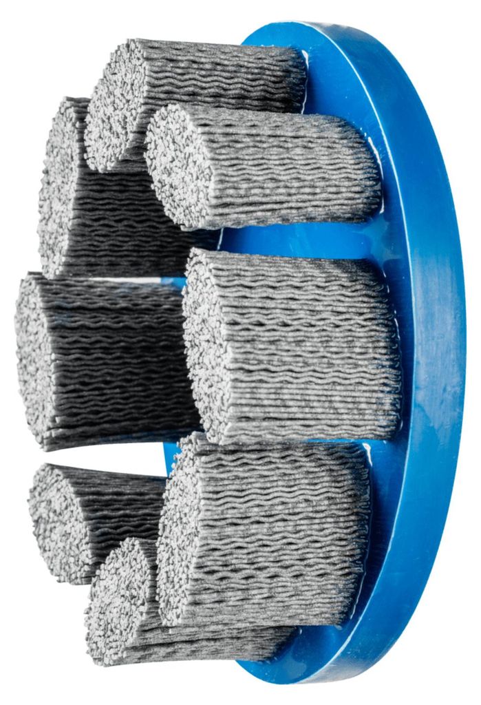 PFERD TOOLS COMPOSITE FLEX Tellerbürste DBU Ø 150x22,2 mm Bohrung SiC-Filament-Ø 1,10mm Korn 120 stationär