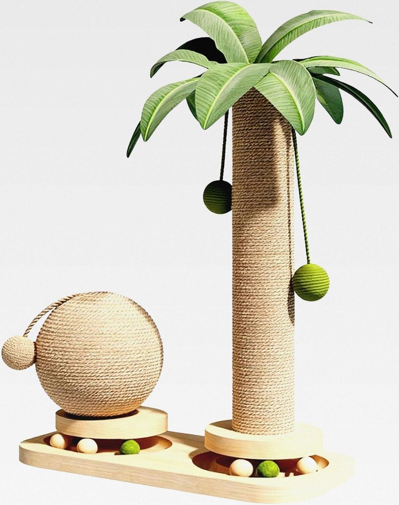 Katzenbaumturm – mit Sisal überzogenes Kätzchen-Spielturm, lustiges vertikales Katzenspielzeug | Zuhause für drinnen und draußen, Möbel für...