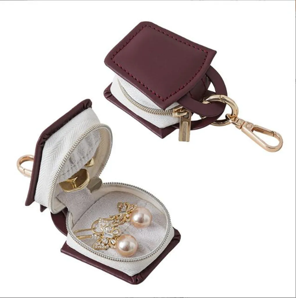 INF Organizer Gioielli da Viaggio Rosso - Custodia Portatile Protettiva - 2