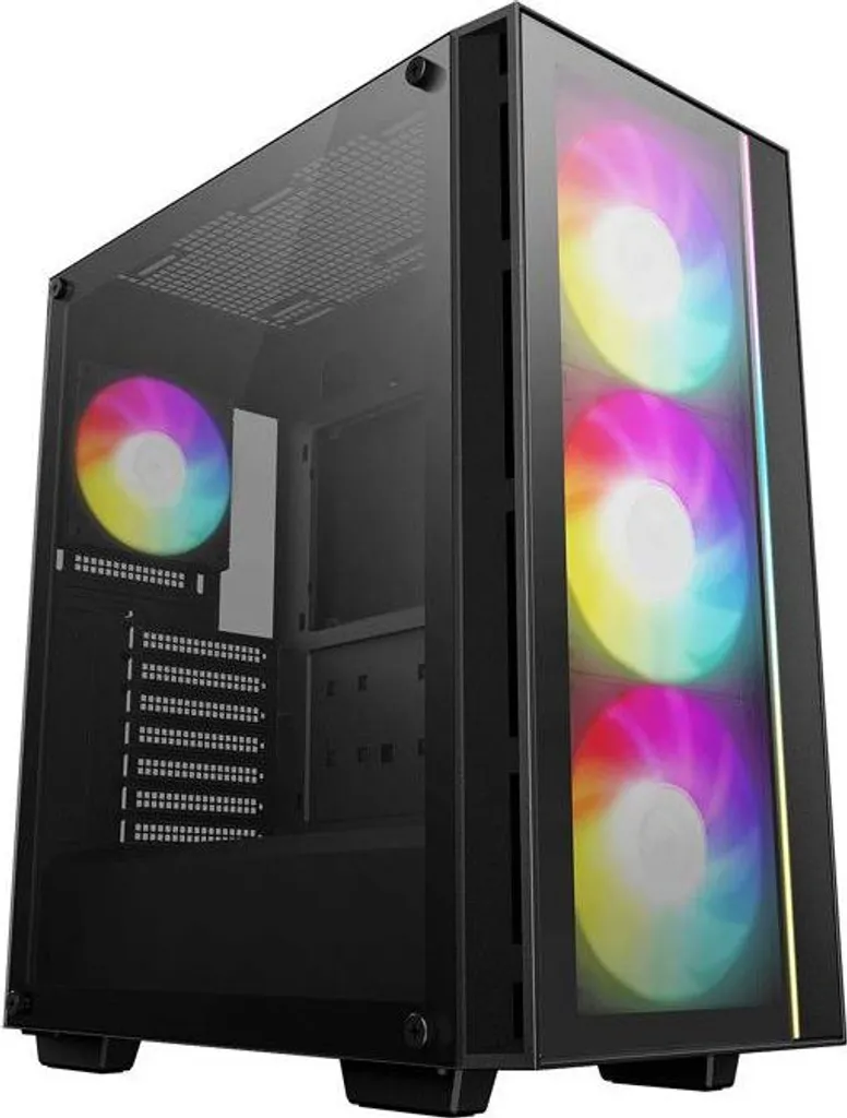 Case DeepCool Matrexx 55 V4 C, Midi Tower, ATX, Micro-ATX, Mini-ITX, 4 ventole ARGB, vetro temperato