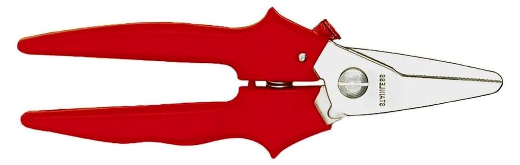 Erdi Combi-Schere gerade D47, Rechtsschneidend, Gesamtlänge 140 mm, Schnittlänge 31 mm, Schneide mit Verzahnung, Gewicht 0,08 kg