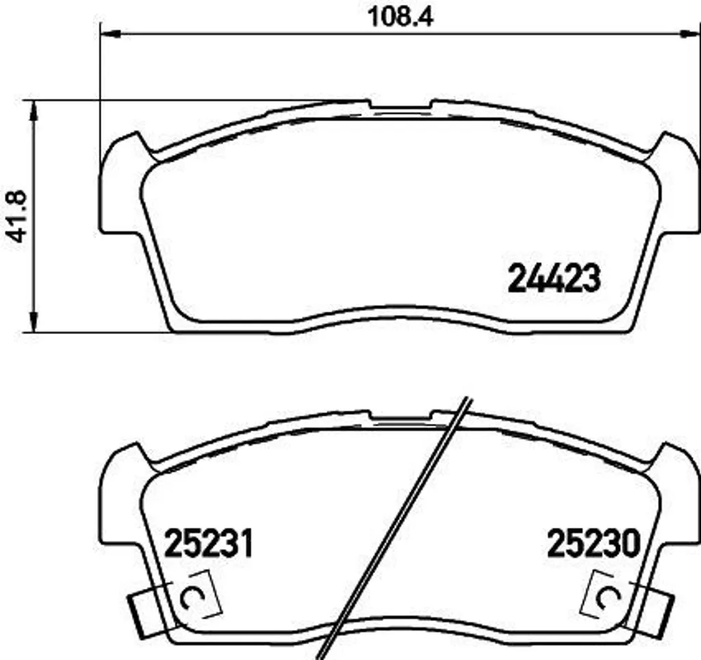Plaquettes de frein HELLA 8DB 355 016-111 pour Citroën C-Zero et iOn