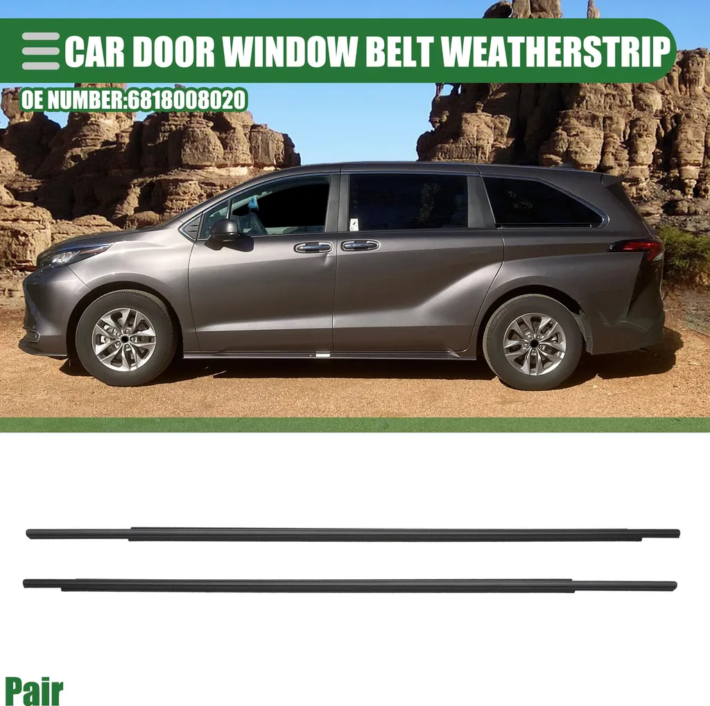 Lèche-vitre arrière pour Toyota Sienna 11-20 | Paire de joints