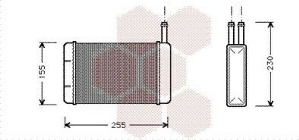 VAN WEZEL 18006134 - OE 1654646 Wärmetauscher, Heizung für Fiesta III