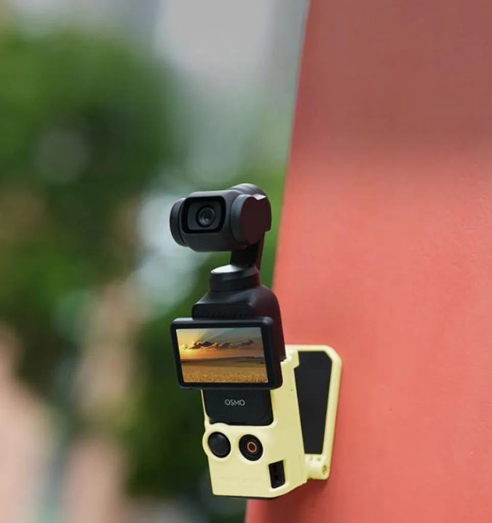 Staffa Magnetica DJI Pocket 3 Blu - Base Regolabile Quick Release - 7