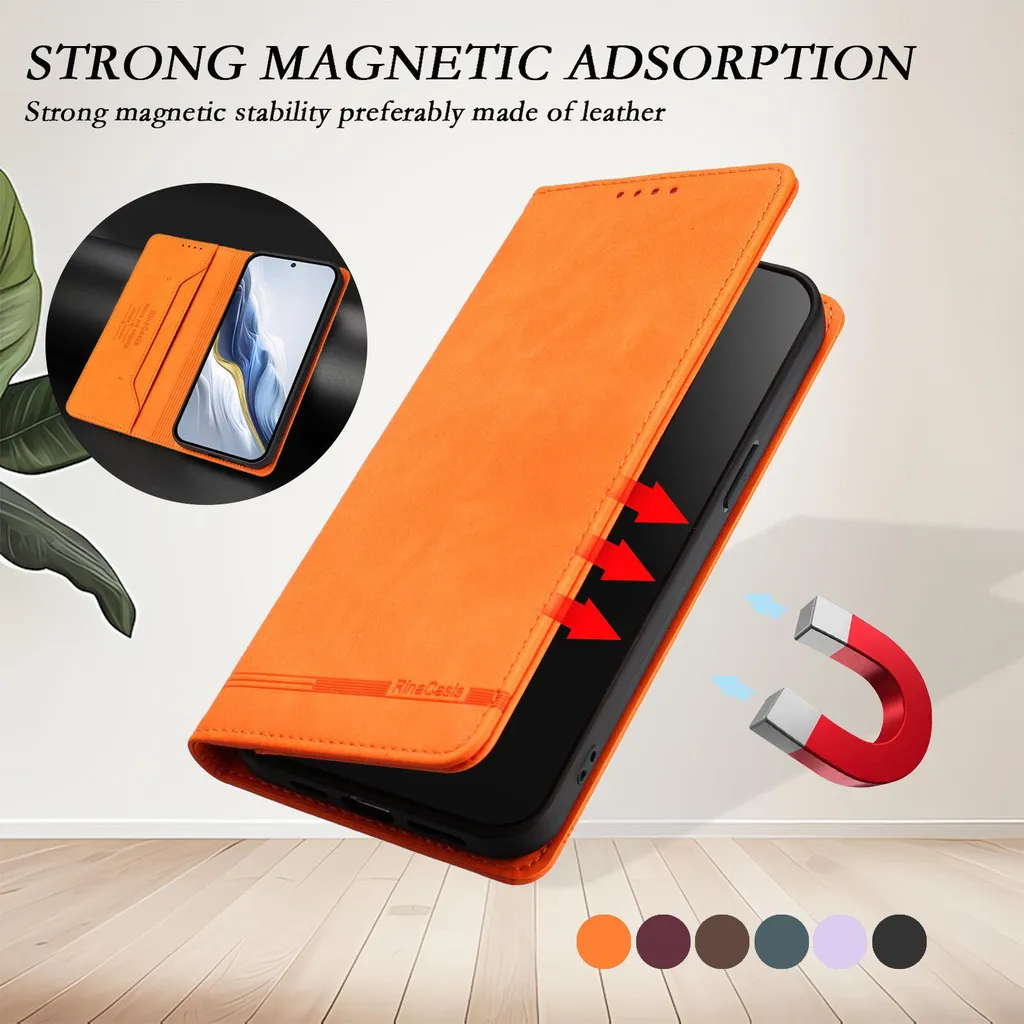 Recensione Cover Oppo Reno9 / Reno9 Pro 5G - Wallet Flip Orange - 5