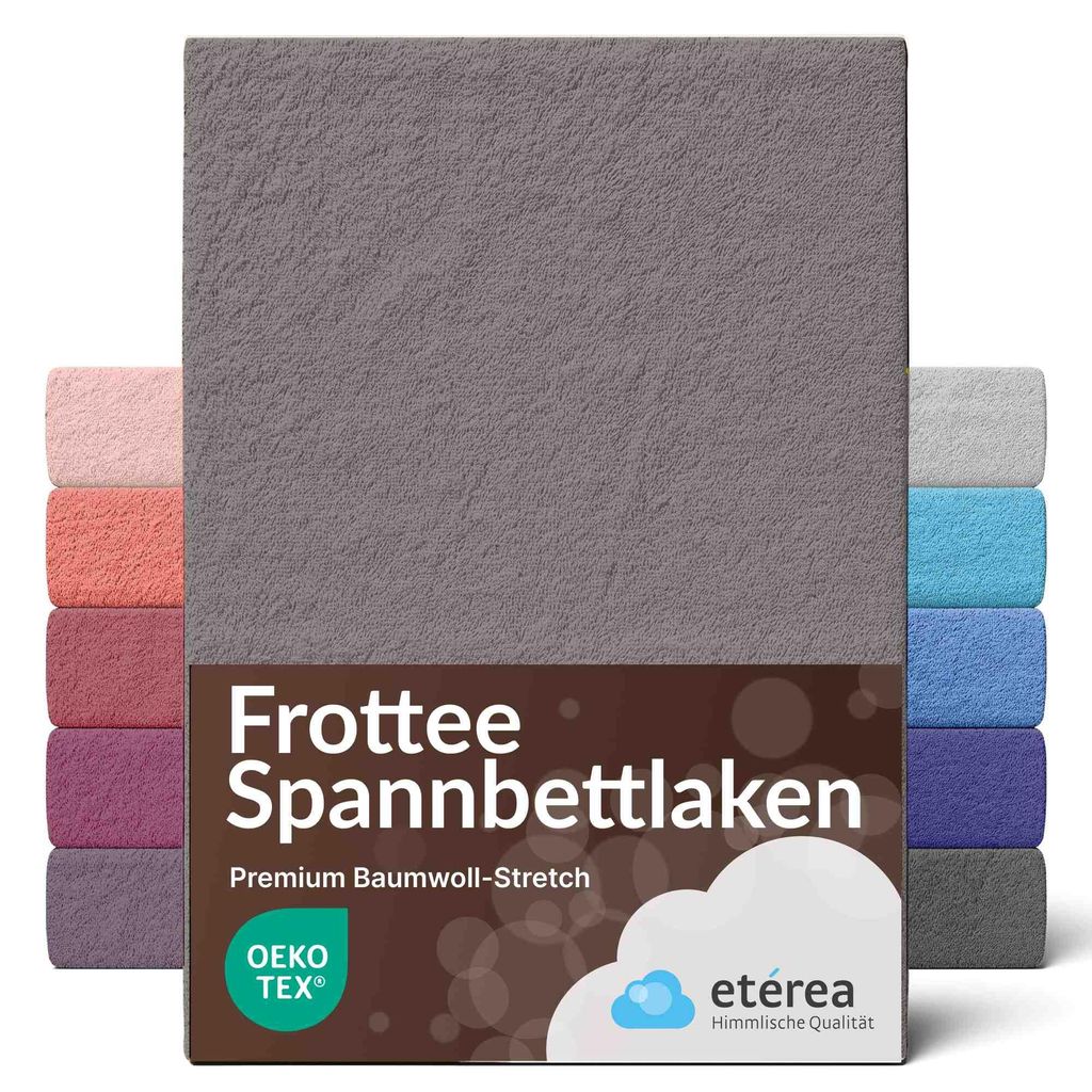 etérea Frottee Spannbettlaken 80% Baumwolle 20% Polyester 140x200 - 160x200 cm