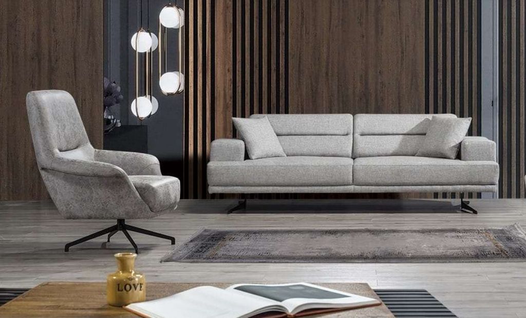 Sofagarnitur 3+1 Sitzer Garnitur Sofa Sessel Sofas Polster Couch Modern Design