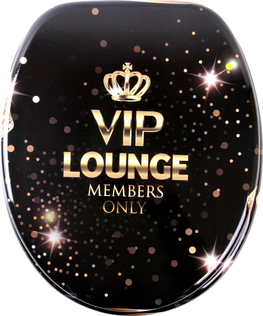 SANILO WC-Sitz mit Absenkautomatik VIP Lounge, Toilettendeckel direkt vom Hersteller, Klodeckel, Klobrille, WC Deckel, Toilettensitz, Toilettenbr...