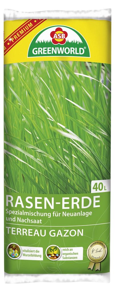 Rasenerde (40 l) | Erde & Dünger von ASB Greenworld Produktbild 
