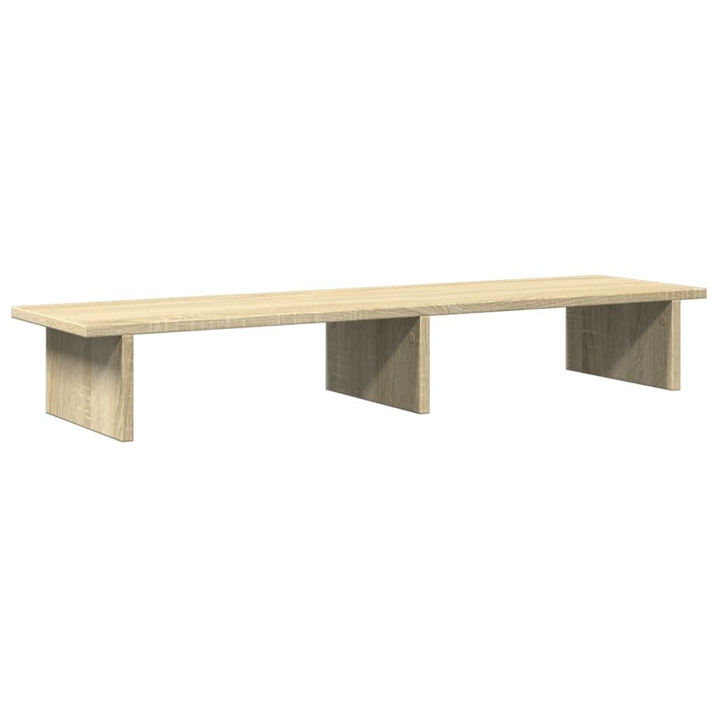 vidaXL Supporto per monitor rovere Sonoma 100x27x15 cm Immagine del prodotto 