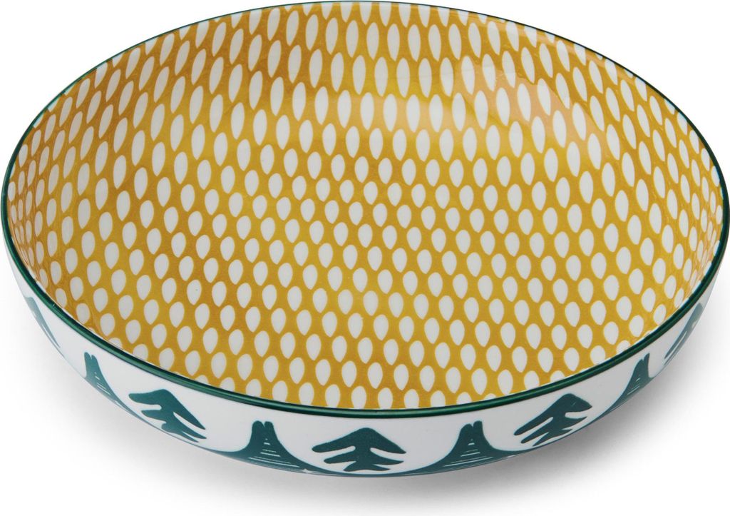 Mikasa - Schale (21 cm), Design ofgrüne Blätter