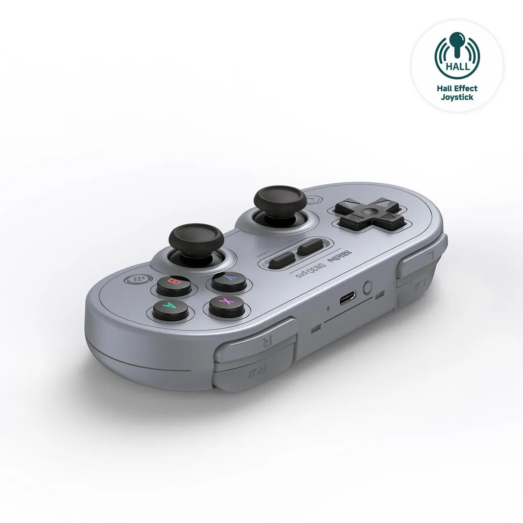 Manette 8Bitdo SN30 Pro Hall Effect sans Drift pour Nintendo Switch et PC