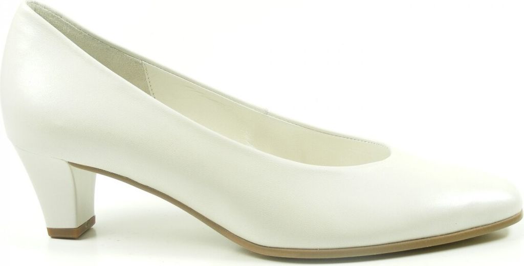 Gabor 05-180 Schuhe Damen Pumps Weite F Leder Best Fitting, Schuhgröße:36, Farbe:Weiß